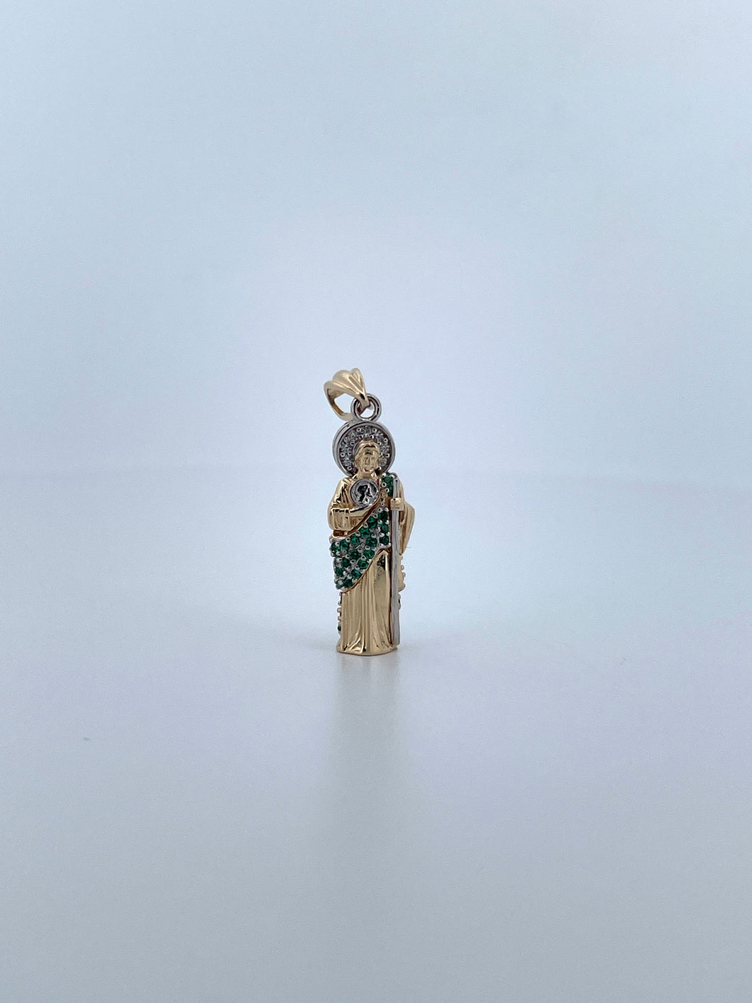 3D Micro San Judas Pendant-Green