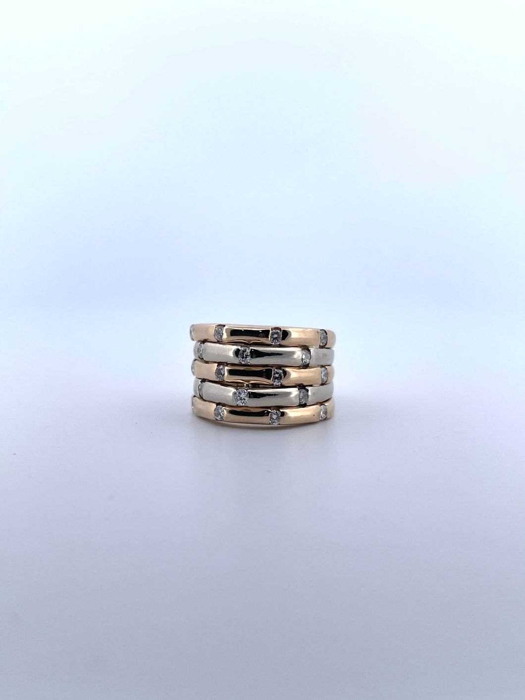 5 Row Two Tone Band