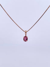 Load image into Gallery viewer, Pink Tourmaline Oval Pendant
