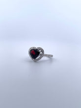 Load image into Gallery viewer, Garnett Heart Ring
