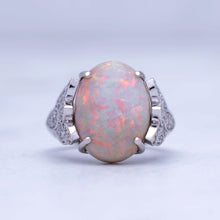 Load image into Gallery viewer, Opal Flower Ring
