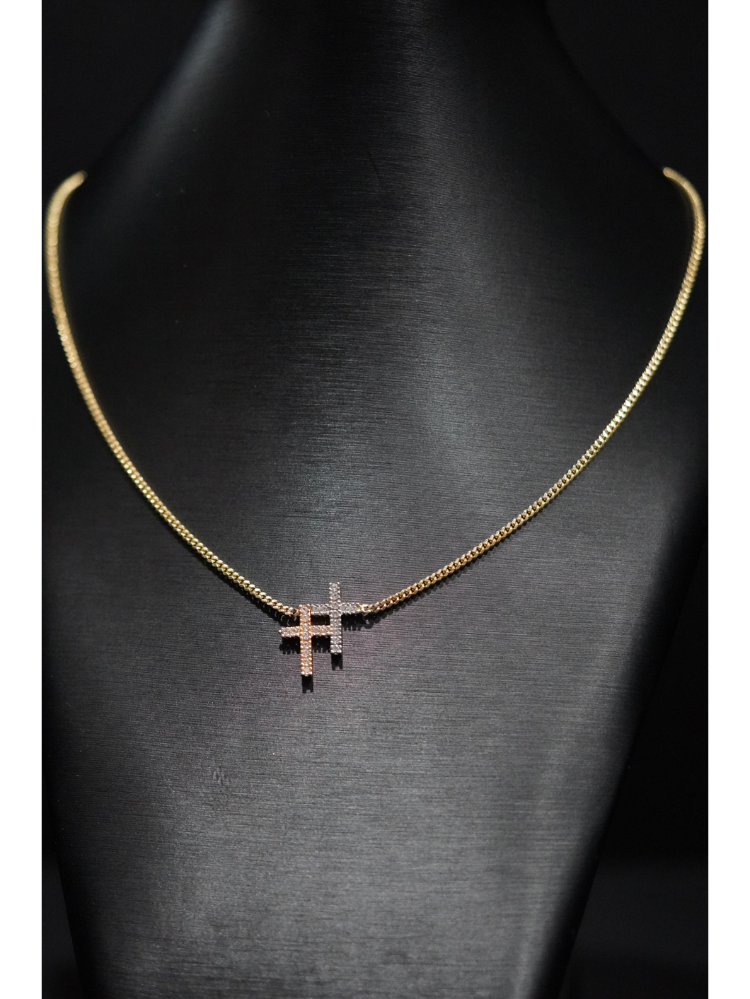 Double Cross Pendant & Necklace