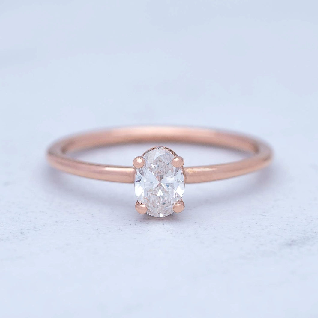 Rose Gold Oval