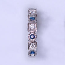 Load image into Gallery viewer, Diamond &amp; Sapphire Band
